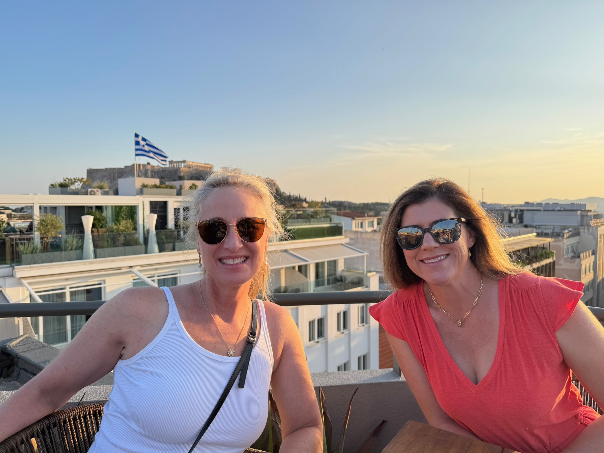 Cocktails Acropolis view